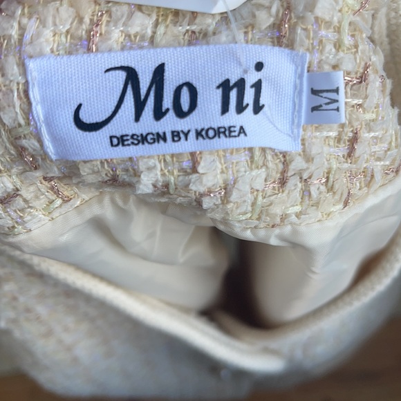 MO NI Tweed jacket half sleeves size medium - Picture 7 of 8